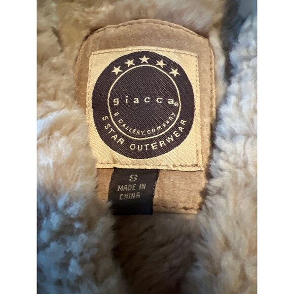 Giacca Y2K Genuine Suede Leather Tan S Penny Lane Coat Jacket Boho - Picture 5 of 7